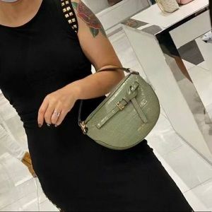 Michael Kors Emilia Shoulder Bag Crossbody Army Green NEW